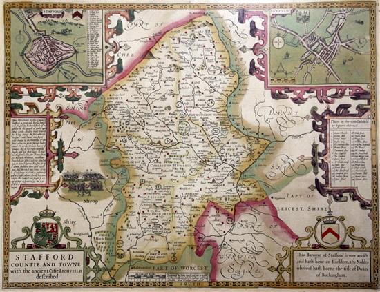 John Speede Map of Whight Island 15.75 x 20.75in.